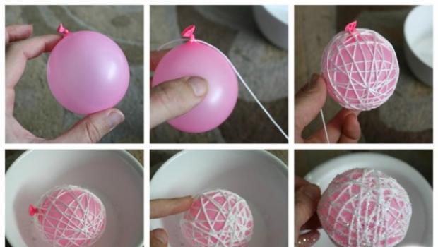 Как сделать шар из ниток?